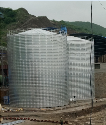 江津粮食钢板仓的安装全过程不用热焊接